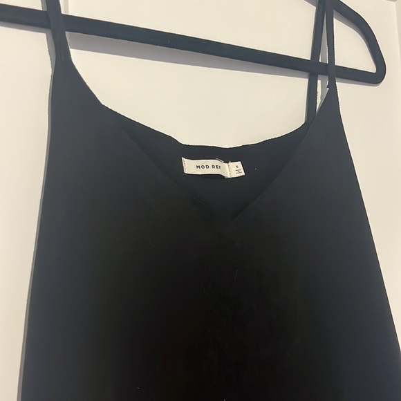 Mod Ref Midi Black Dress with Straps Size Small - Picture 4 of 9